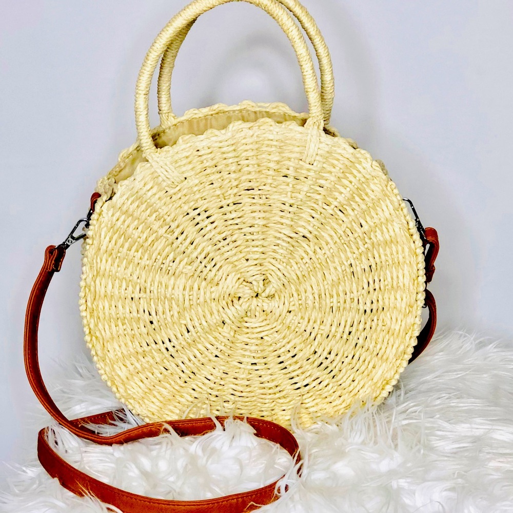 Straw Crossbody Handbag